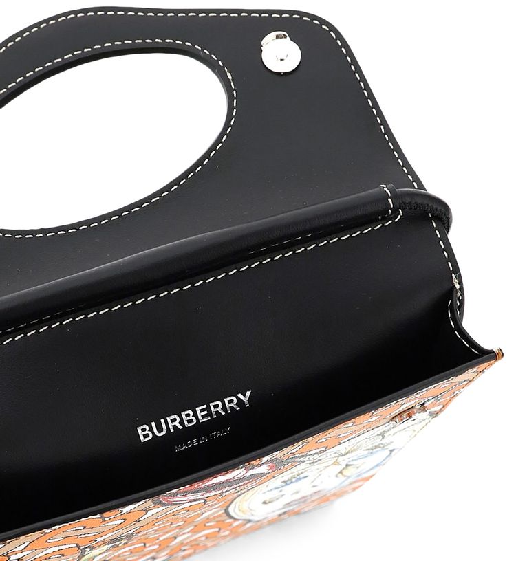 Burberry Marine Print Crossbody Bag Orange