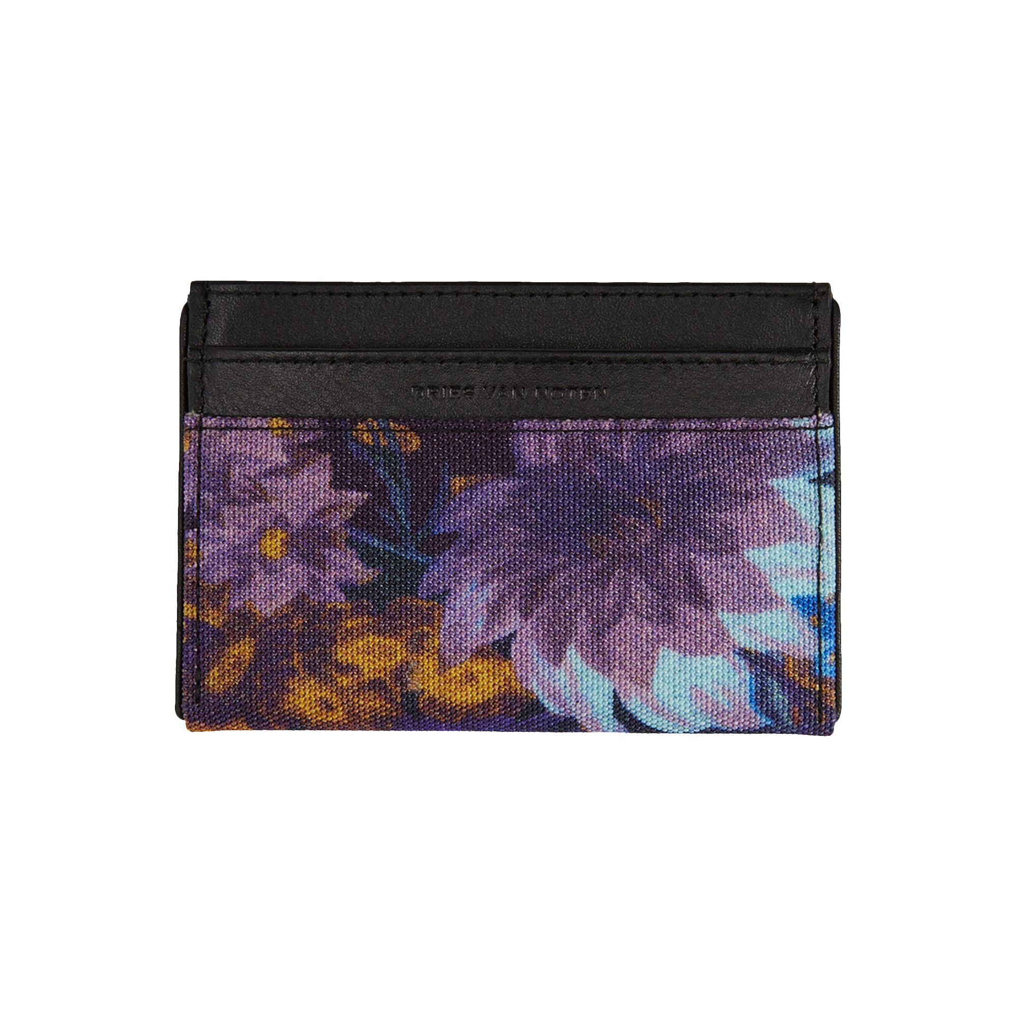 Buy Dries Van Noten Floral Card Holder 'Purple' - 22108 700