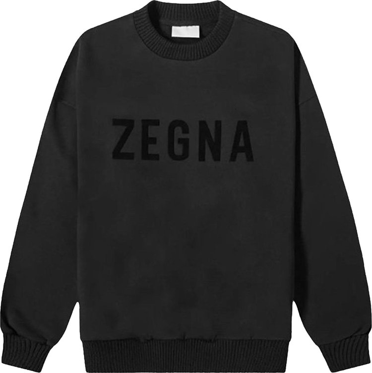 Fear of God Exclusively for Ermenegildo Zegna Oversized Sweatershirt 'Black'