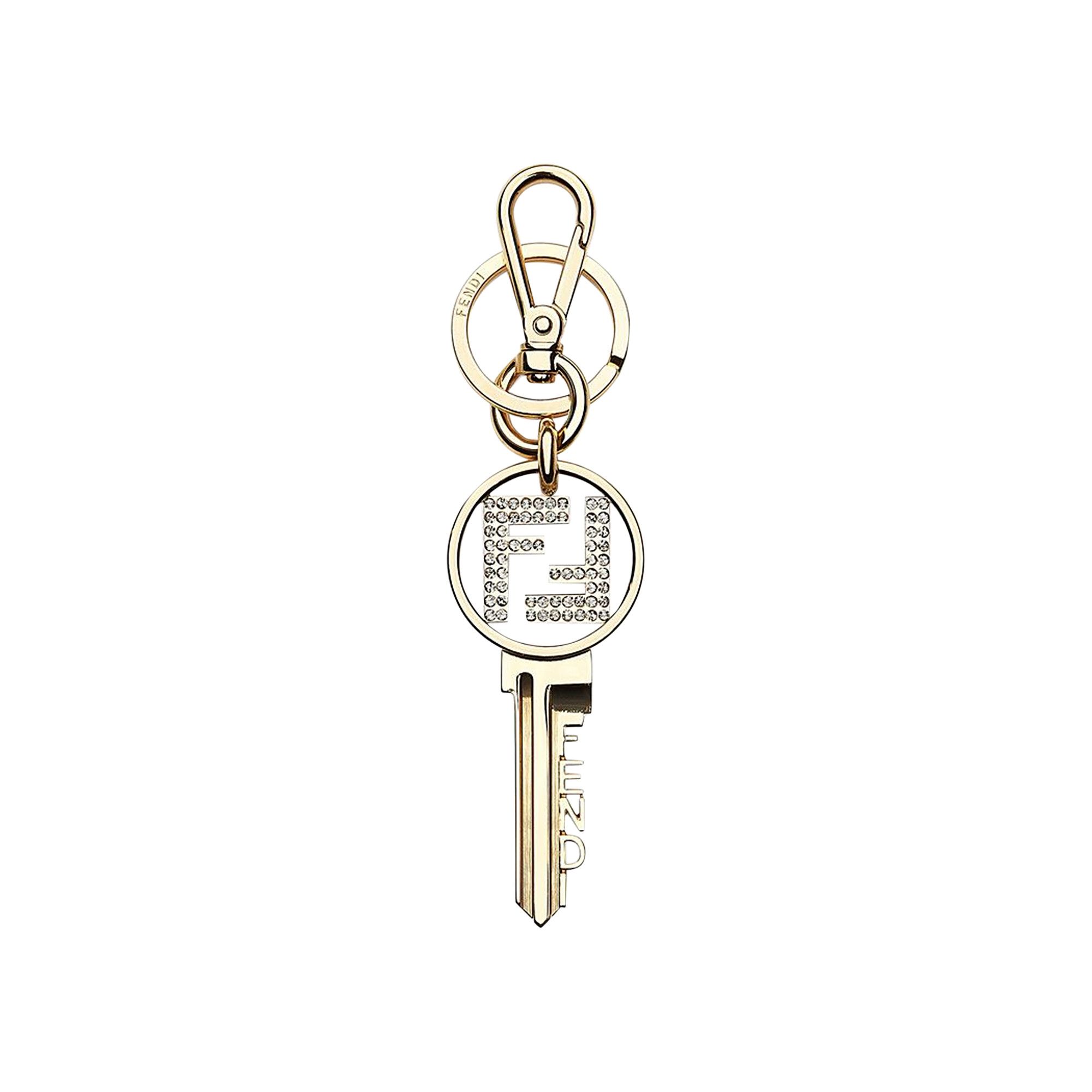 Buy Fendi Golden Metal Key Ring Black Diamond 7AP025 6GX F1BHZ GOAT CA