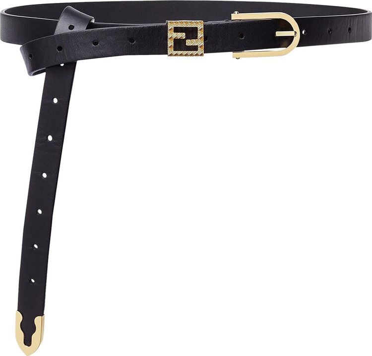 Fendi Belt 'Black/Gold'