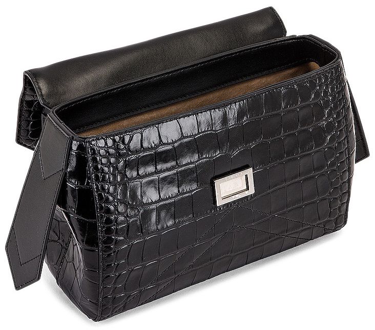 Givenchy Croc ID Flap Bag Black