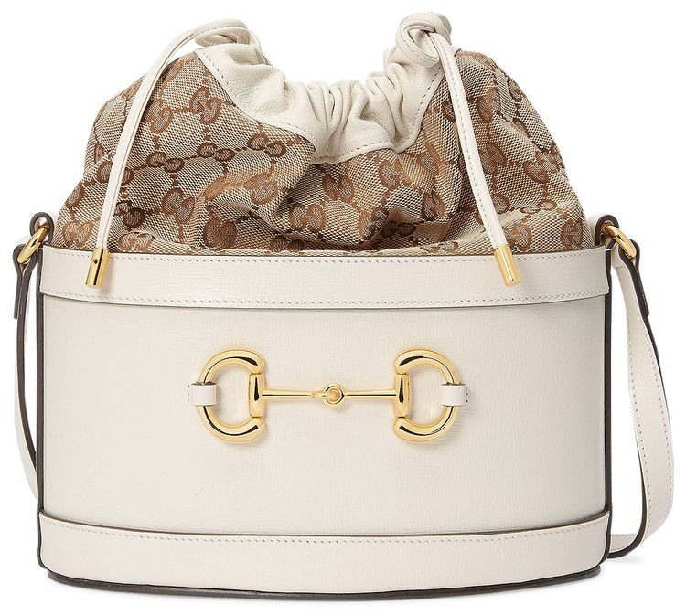 Gucci Horsebit 1955 Bucket Bag White