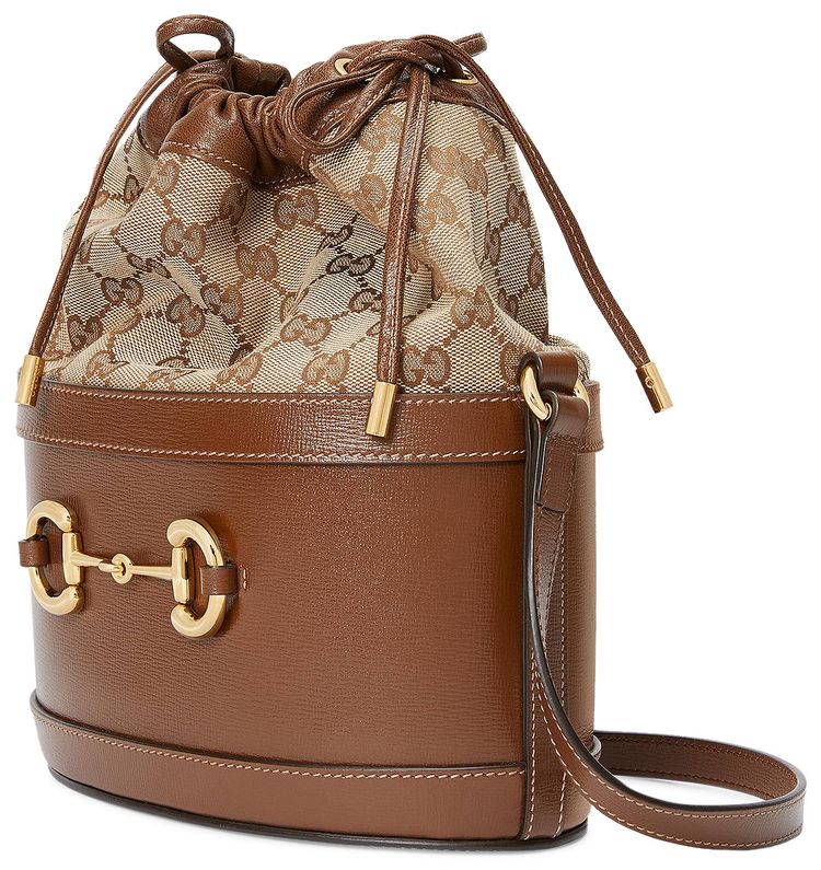 Gucci Horsebit 1955 Bucket Bag Brown