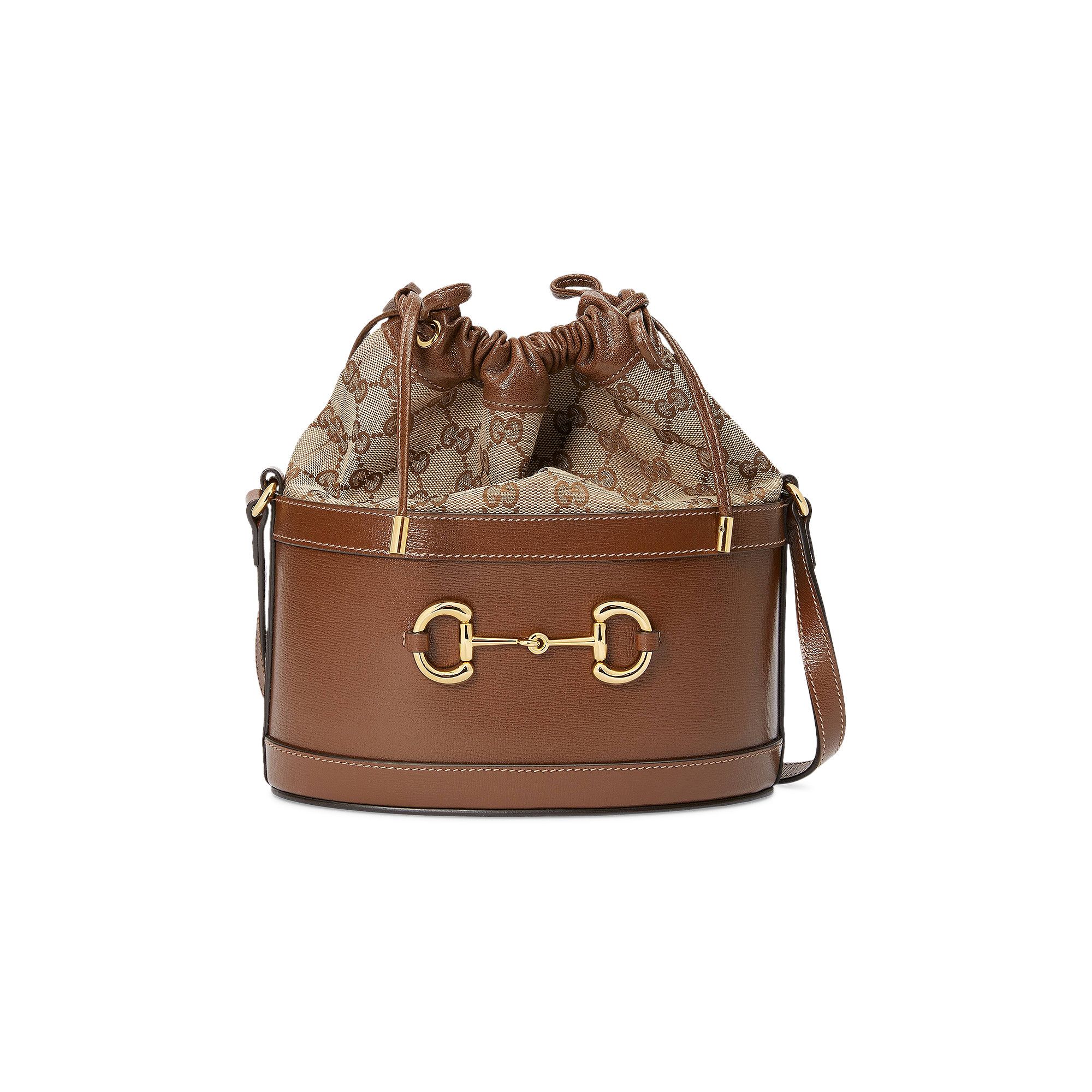 Buy Gucci Horsebit 1955 Bucket Bag Brown 602118 1DBUG 2363 GOAT CA