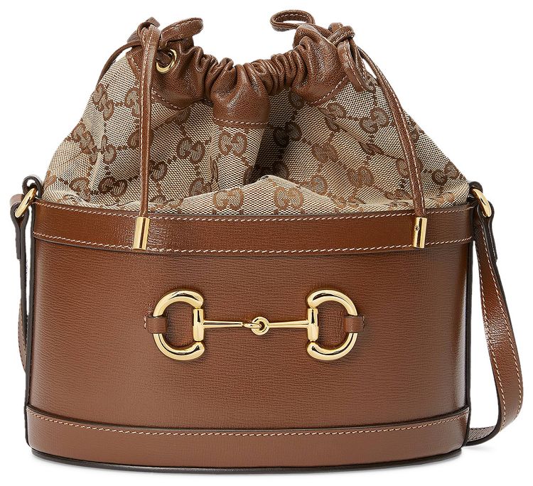 Gucci Horsebit 1955 Bucket Bag Brown