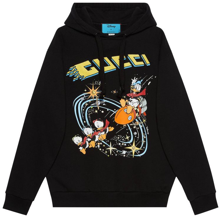 Gucci x Disney Donald Duck Hooded Sweatshirt Black