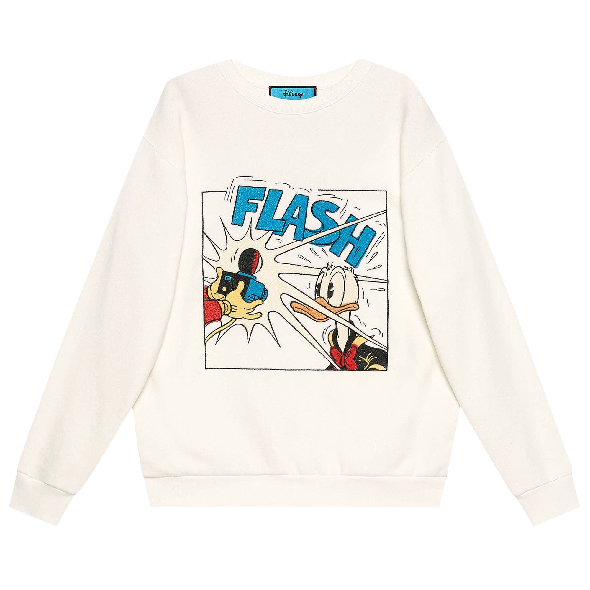 Size xs Gucci x Disney Donald Duck Cotton Sweatshirt White