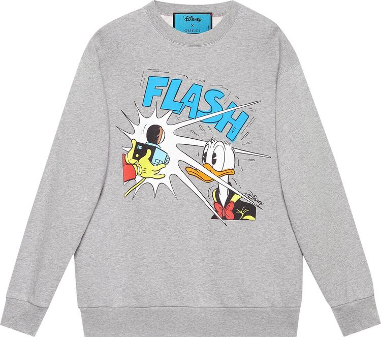 Gucci x Disney Donald Duck Sweatshirt 'Grey Melange'