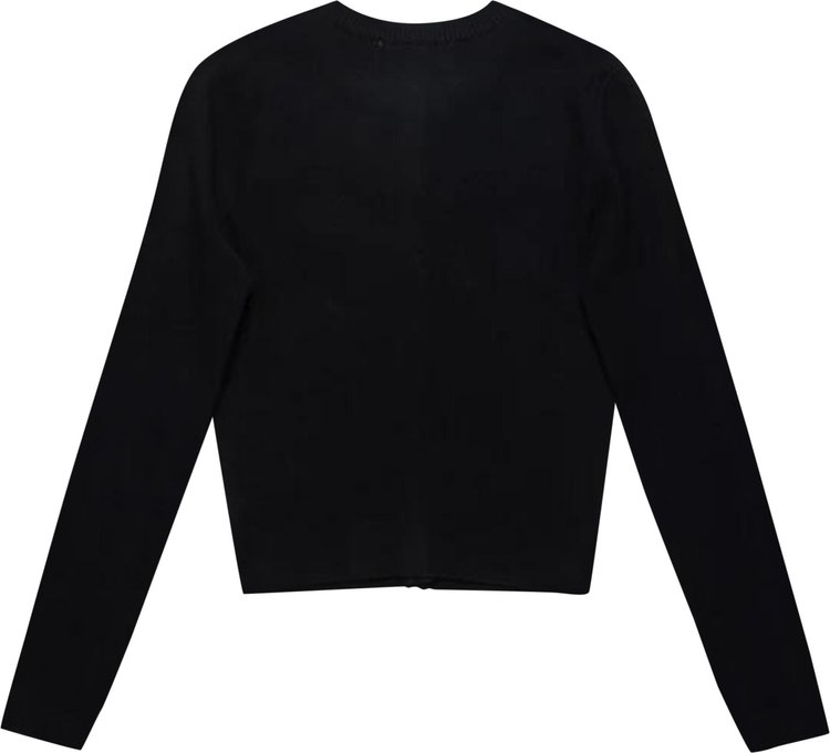 Marine Serre Core Knit Cardigan Black