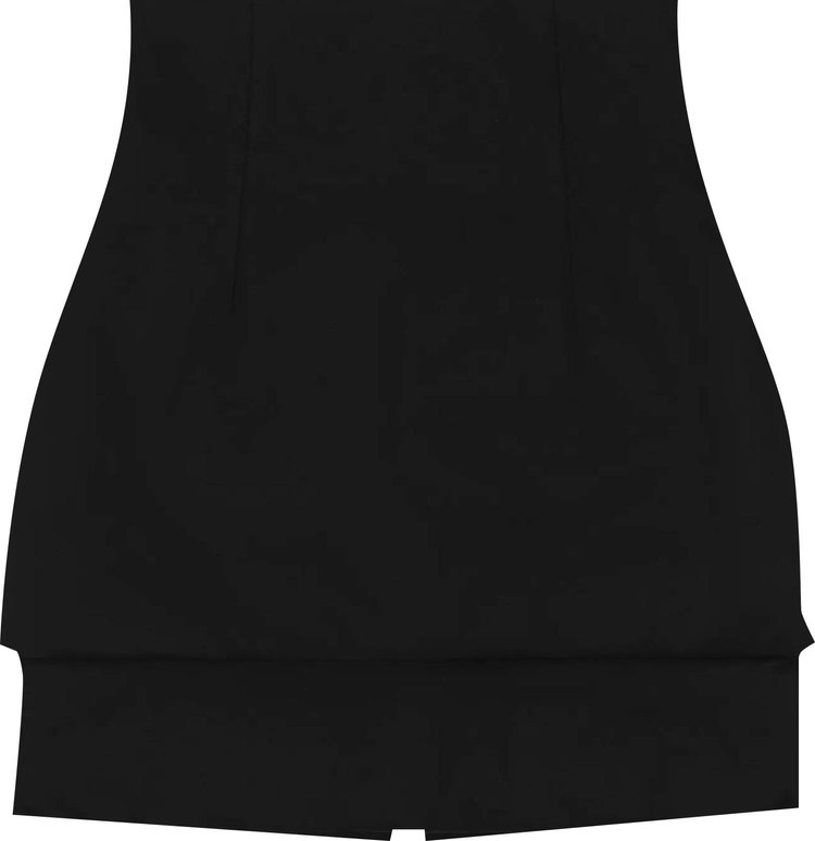 032C Two Button Plackets Short Skirt 'Black'