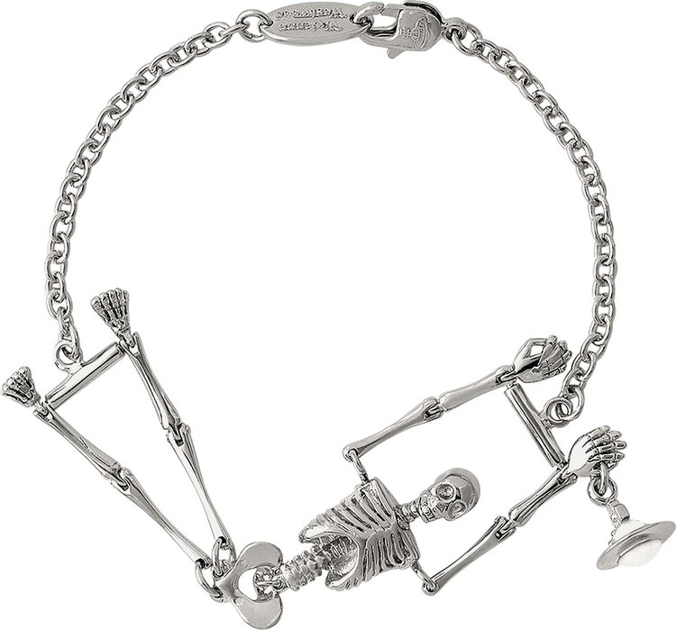 Vivienne Westwood Skeleton Bracelet Silver