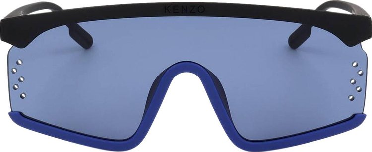 Kenzo Mirror Mask Sunglasses 'Black/Blue'