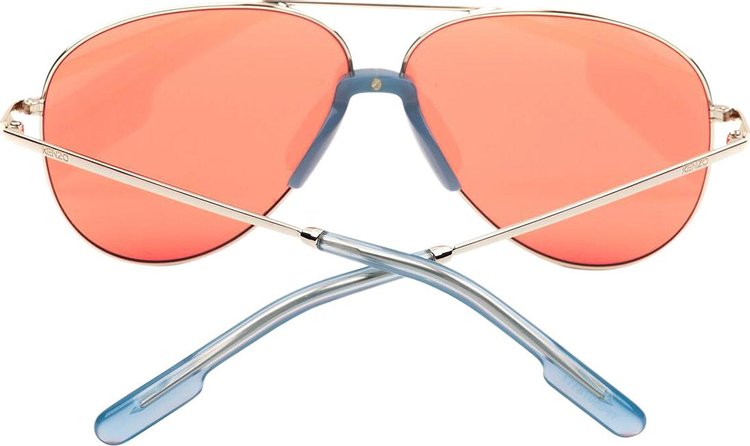 Kenzo Aviator Sunglasses GoldBurgundy