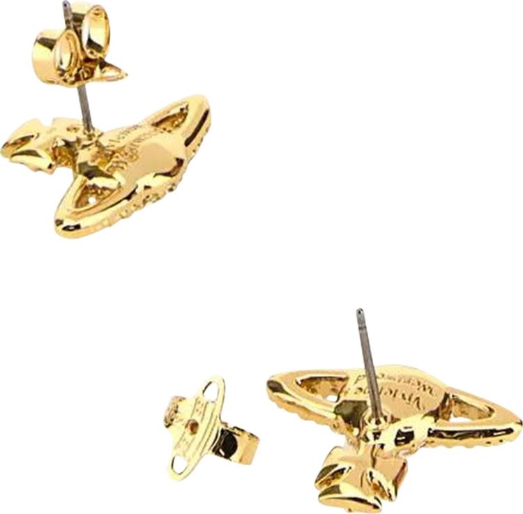 Vivienne Westwood Grace Bas Relief Stud Gold