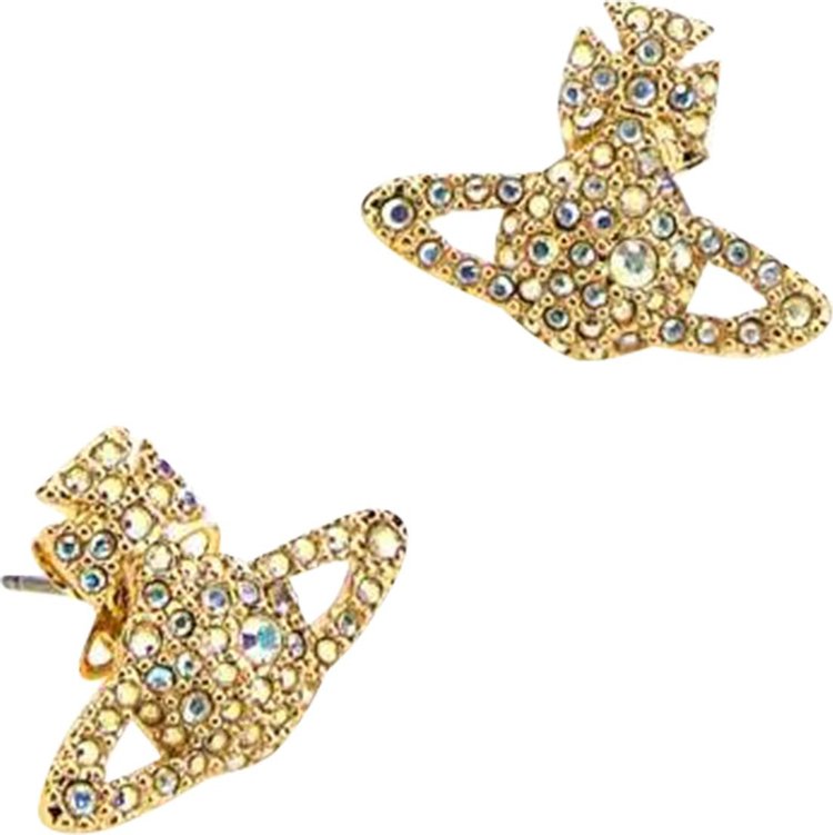 Vivienne Westwood Grace Bas Relief Stud Gold