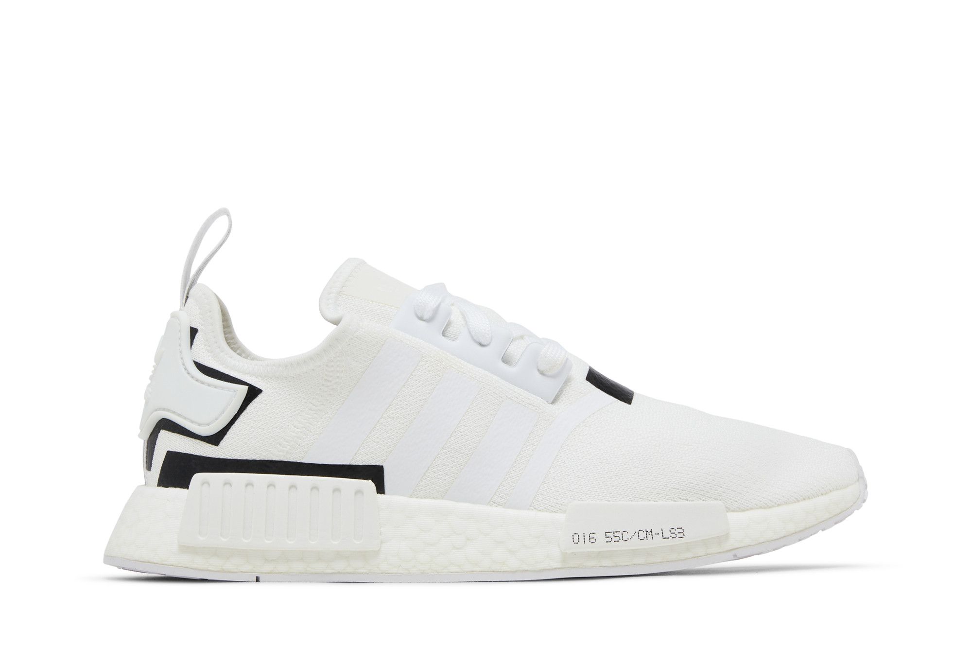Size 4.0 NMD R1 Colorblock White Black