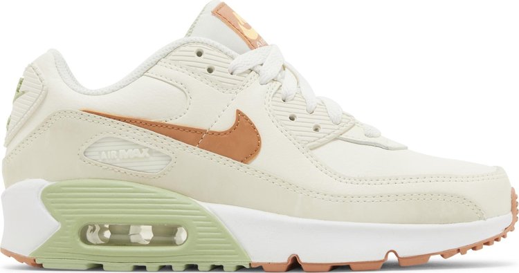 Air Max 90 Leather GS 'Pale Ivory Honeydew'