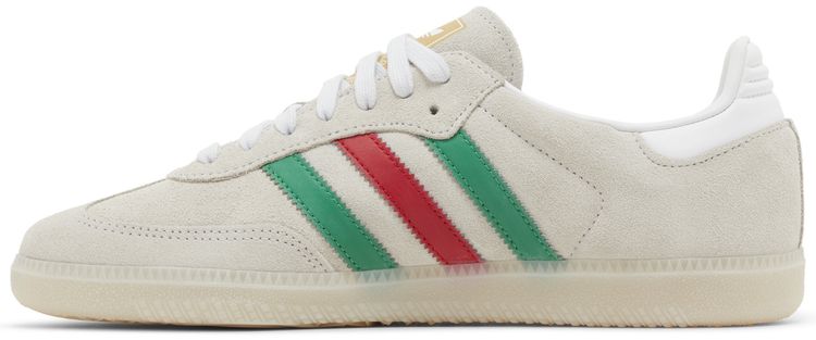 Adidas Samba OG Crystal White Green Scarlet