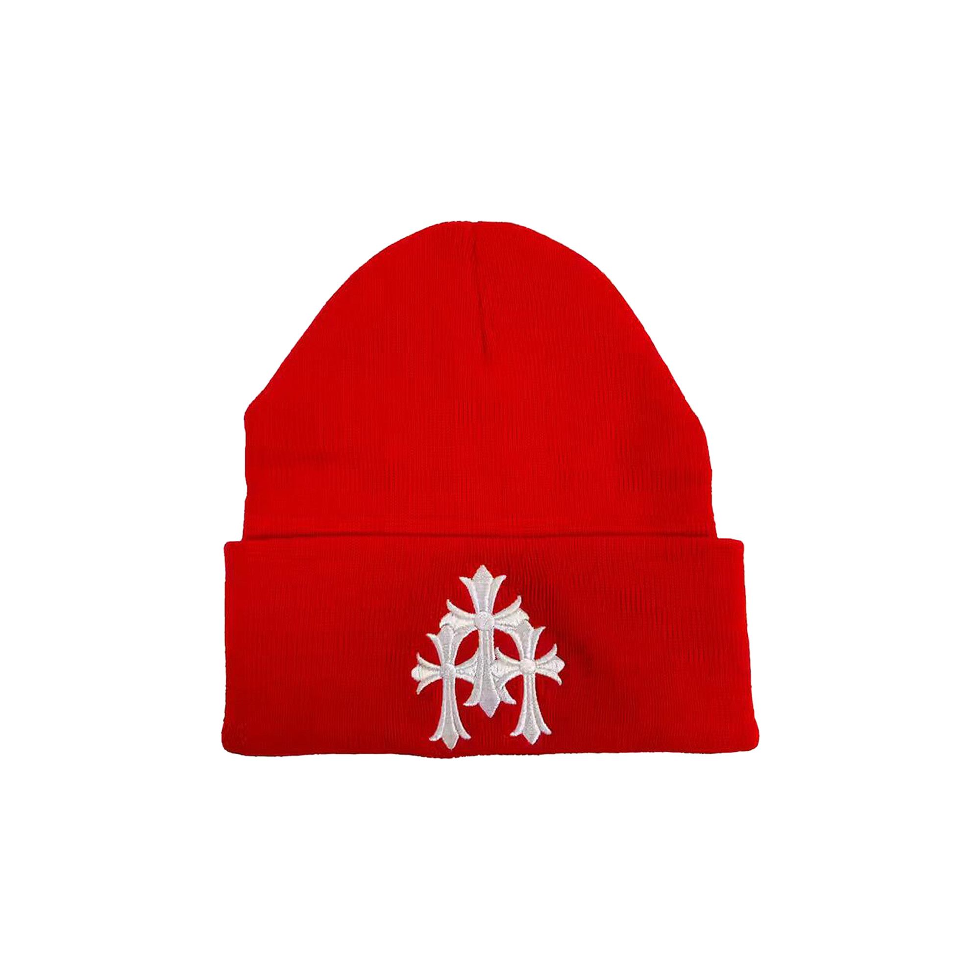 Buy Chrome Hearts Watch Cap 'Red/White' - 1383 1FW230701WC RED | GOAT