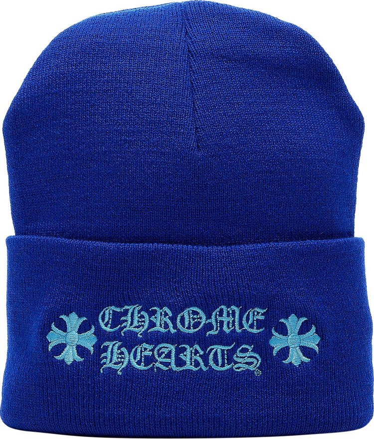 Chrome Hearts Logo Beanie Blue