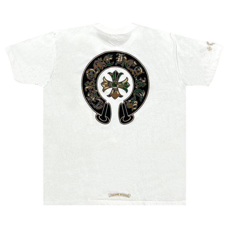 Chrome Hearts Triple Cross Horseshoe Logo Pocket T Shirt WhiteCamo