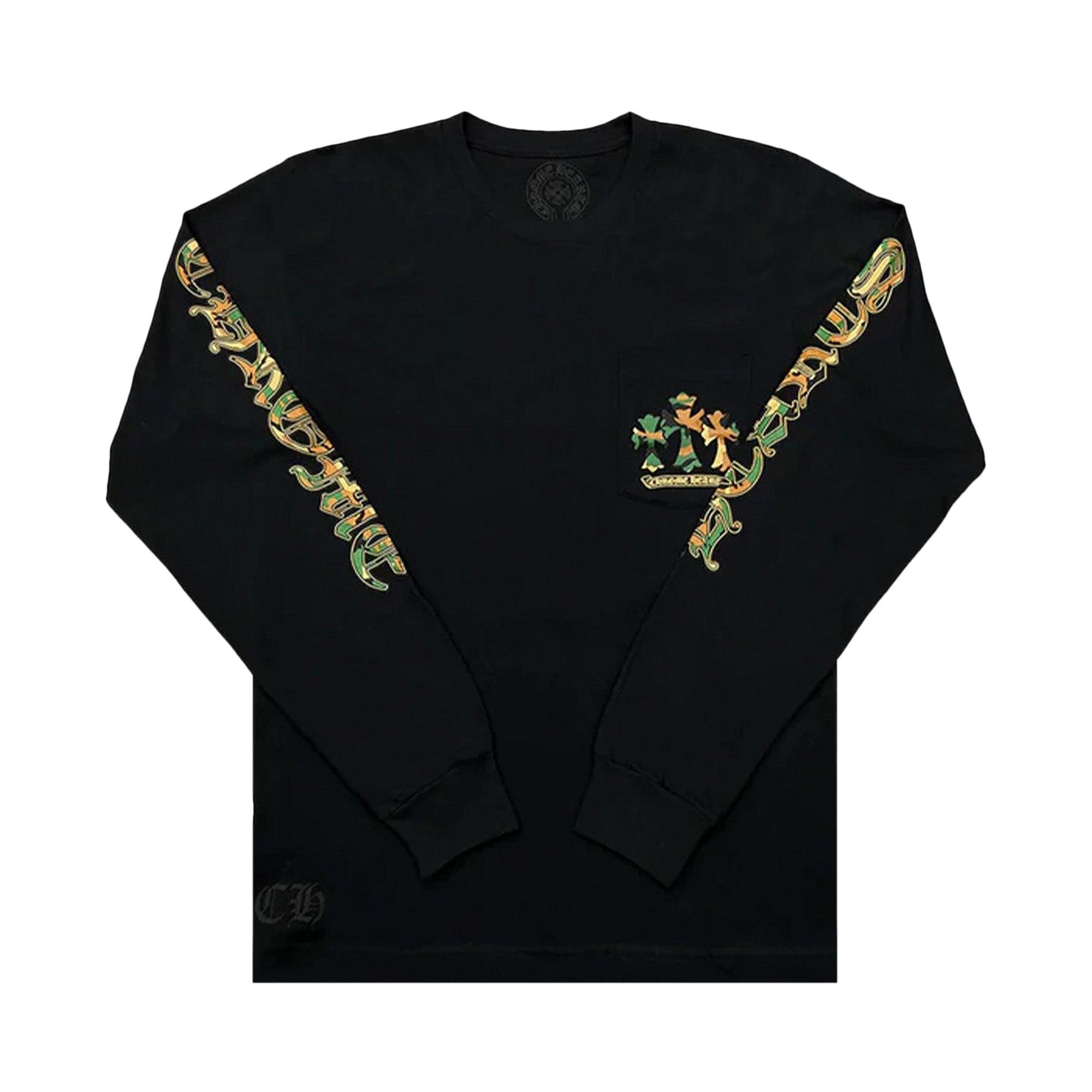 Chrome Hearts Horseshoe Floral Long Sleeve Tee | eBay