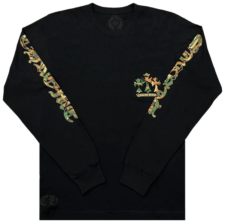 Chrome Hearts Horse Shoe Long Sleeve T Shirt BlackCamo