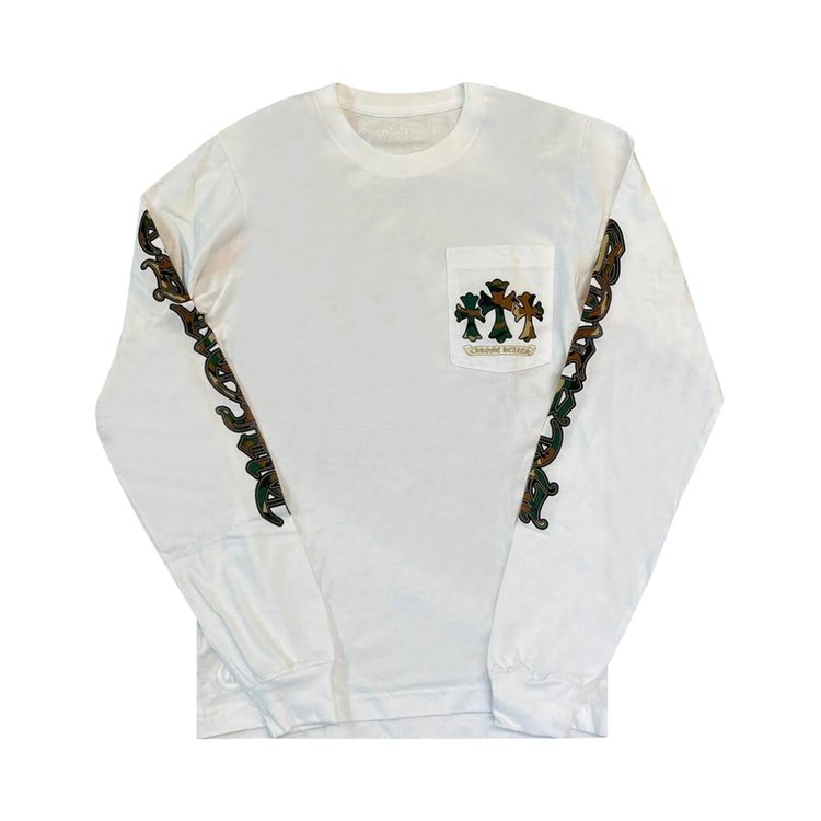 Chrome Hearts Horse Shoe Long Sleeve T Shirt WhiteCamo