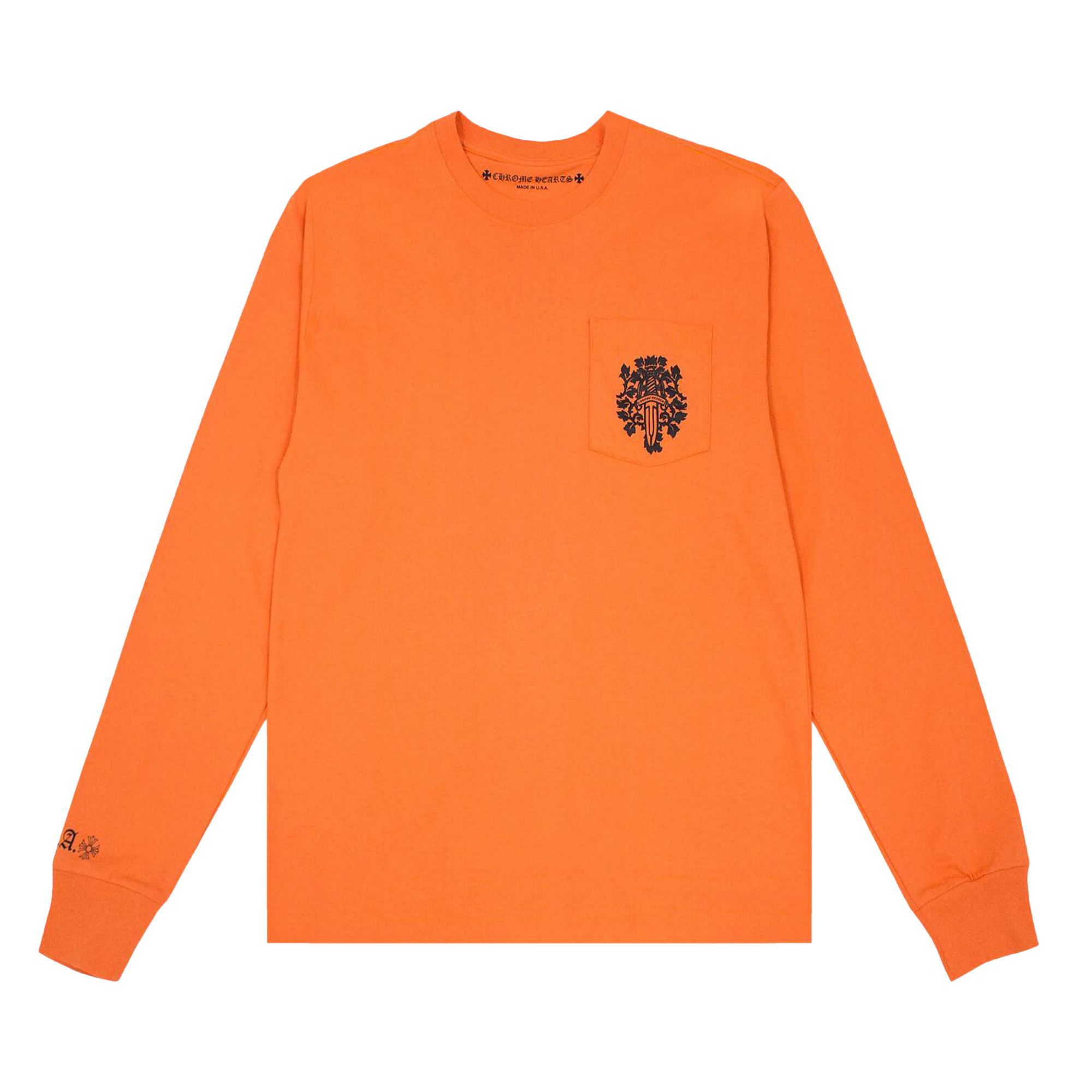 CHROME HEARTS VINE DAGGER LONG SLEEVE ダガー サーマル ロンT Buy Chrome Hearts Vine Dagger Long-Sleeve T-Shirt 'Orange