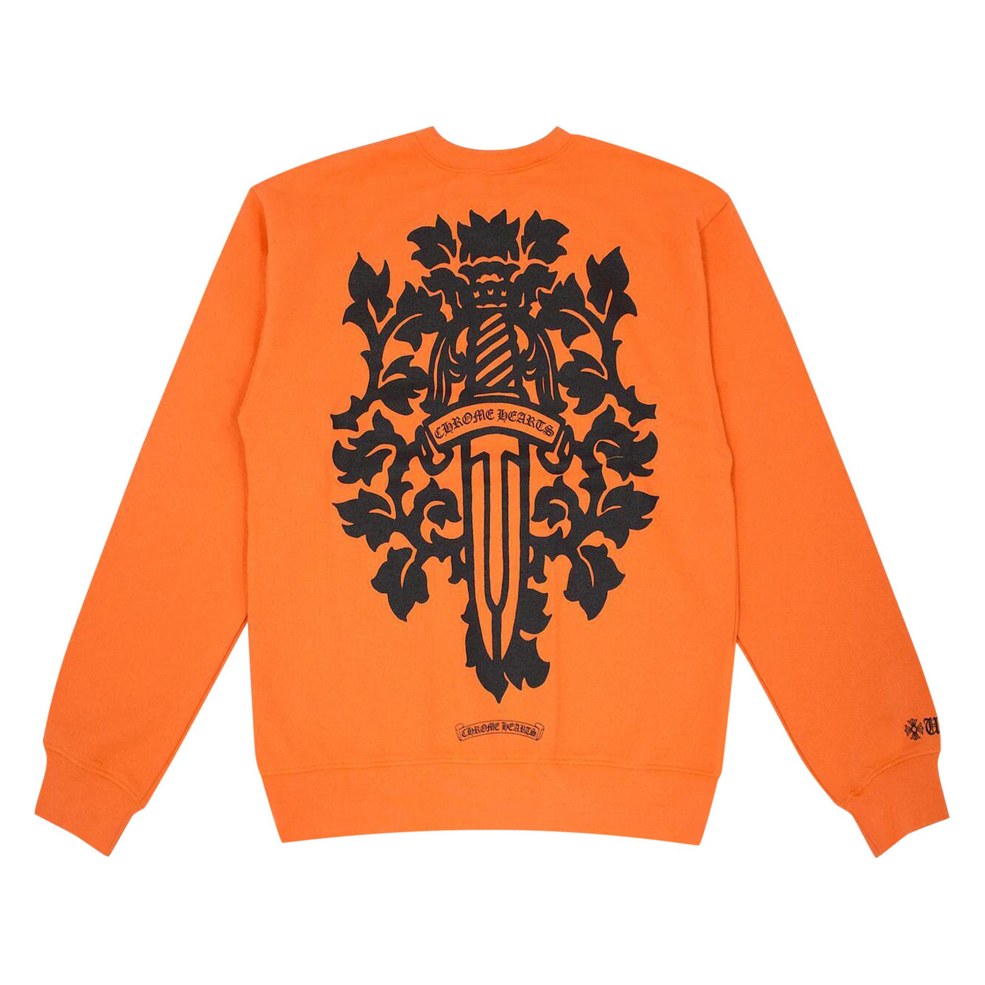 Buy Chrome Hearts Vine Dagger Crewneck Sweatshirt 'Orange