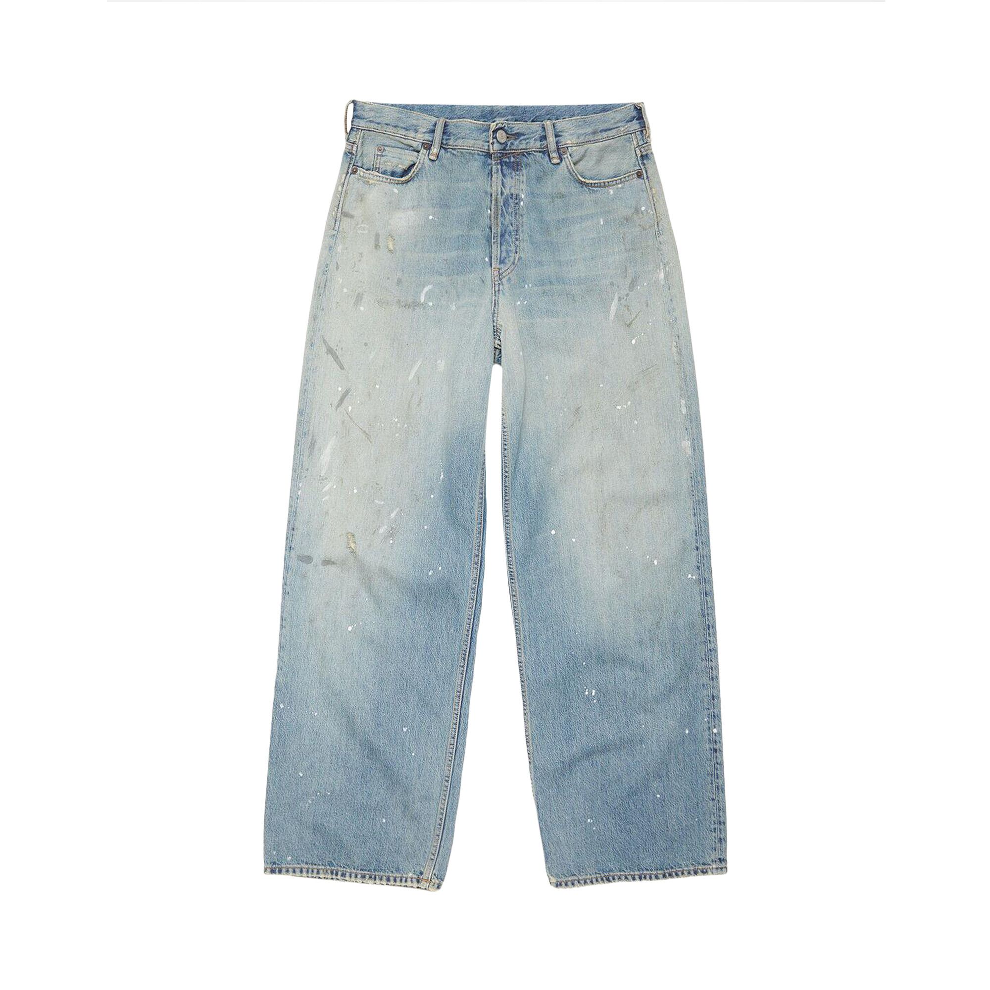Buy Acne Studios 1981 Loose Fit Jeans 'Blue' - B00339 GOAT