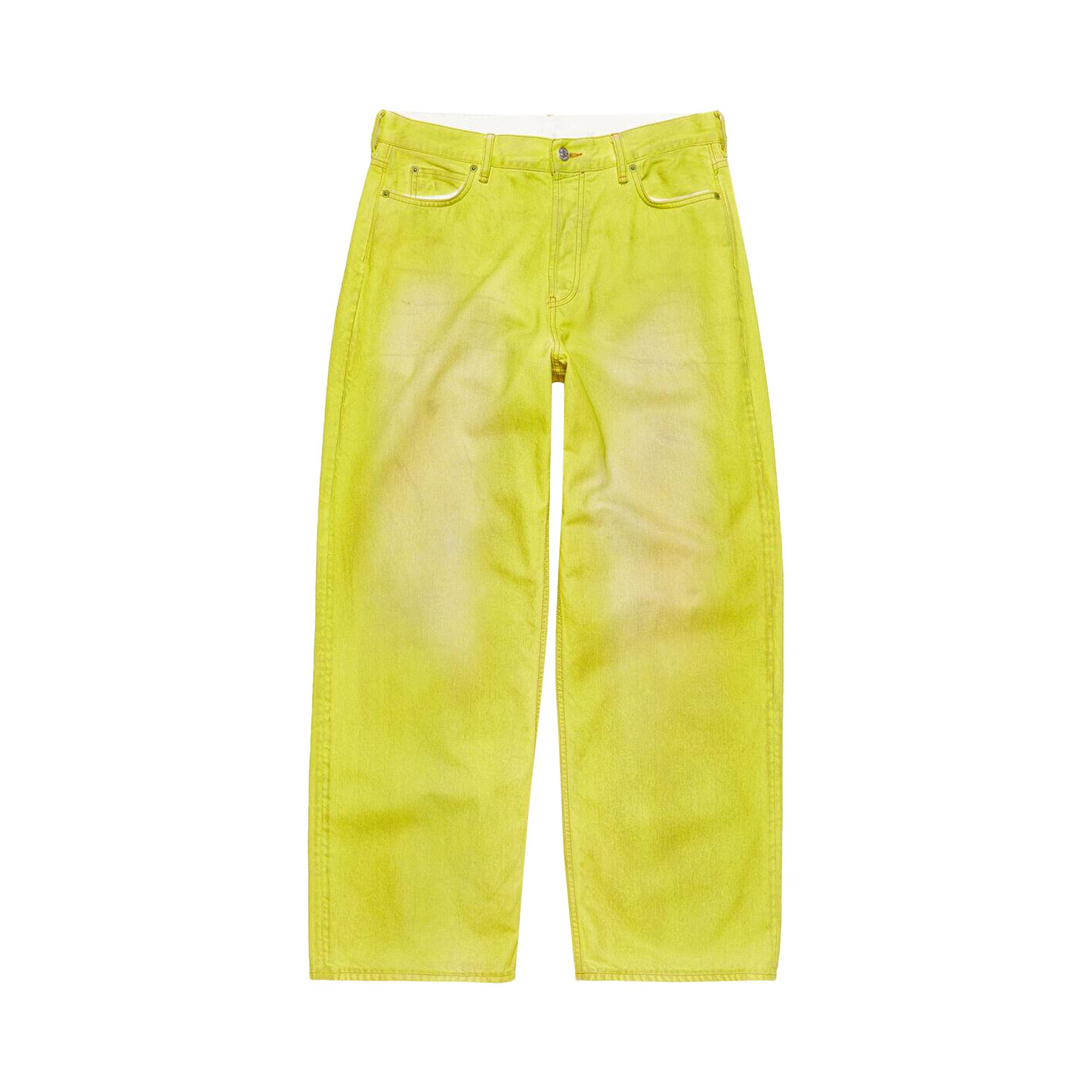 Buy Acne Studios 1981 Loose Fit Jeans 'Yellow' - B00337 GOAT YELL