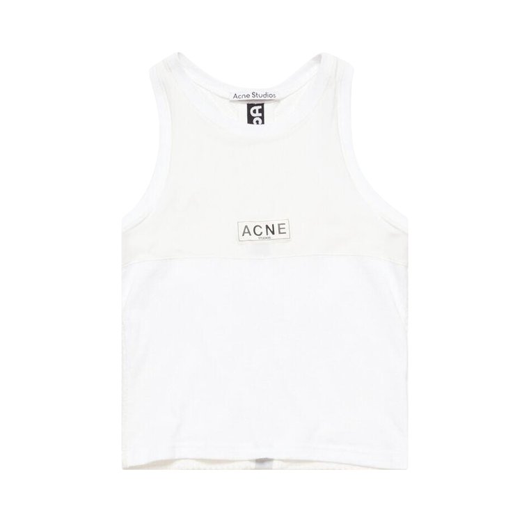 Acne Studios Logo Tank Top White