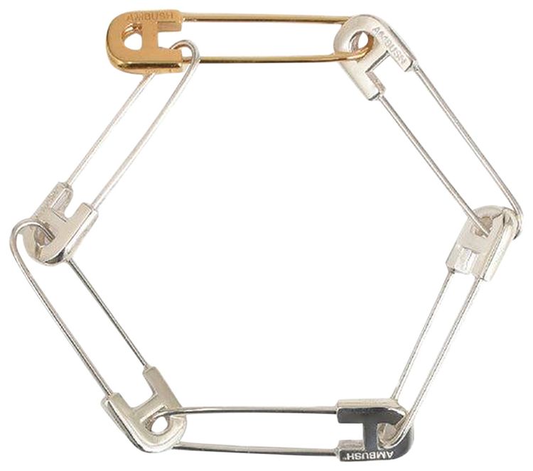 Ambush Small Safety Pin Bracelet Silver