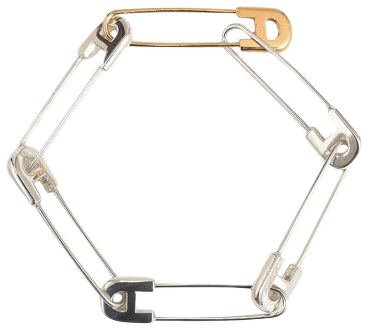 Ambush Small Safety Pin Bracelet Silver