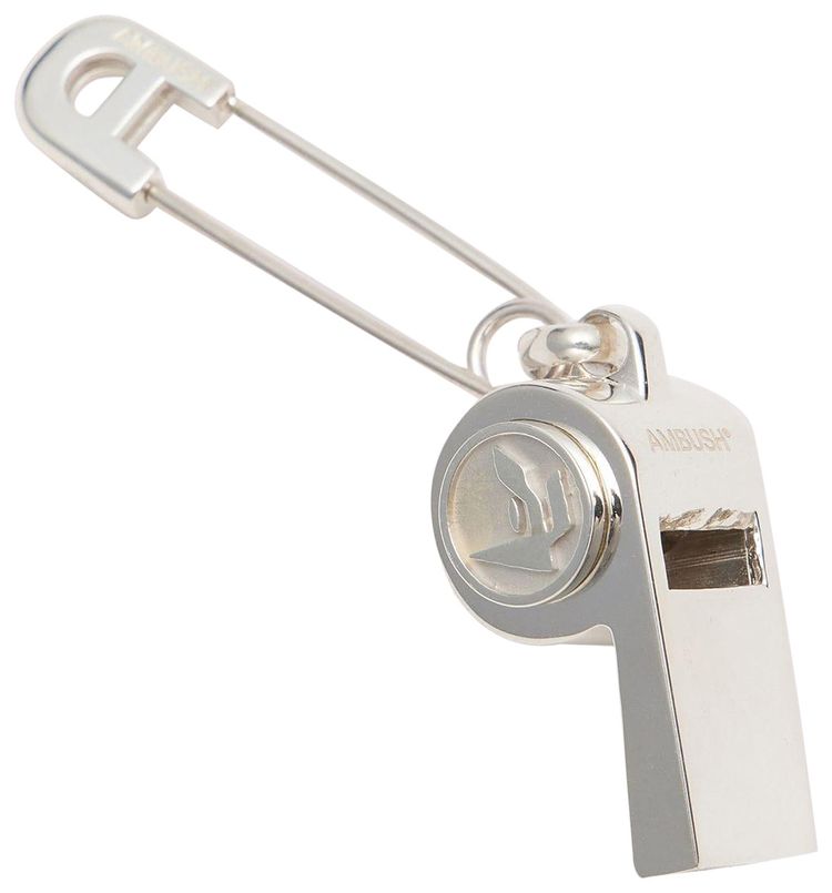 Ambush Whistle Charm Earrings Silver