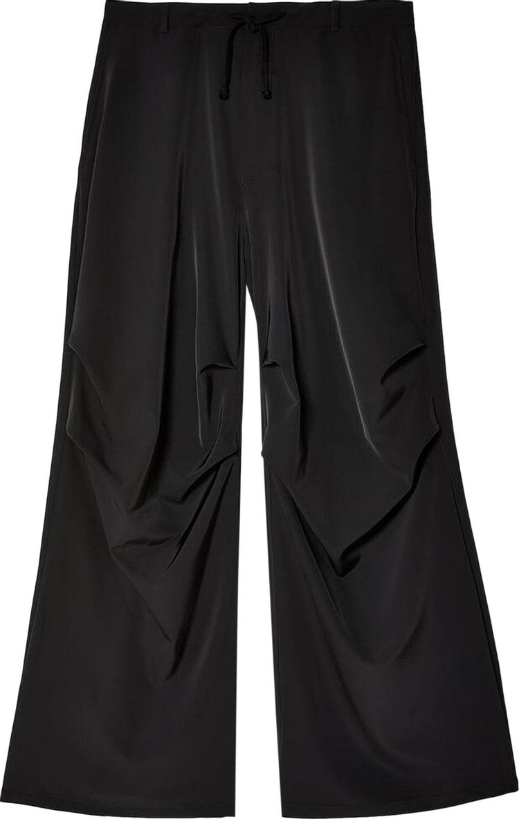 MM6 Maison Margiela Fluid Elastic Waist Trousers Black