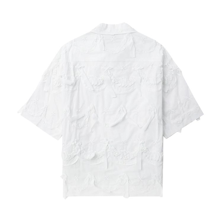 Simone Rocha Relaxed Short Sleeve Shirt Whtie