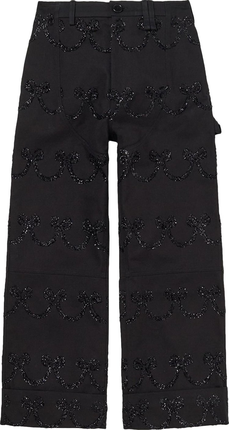 Simone Rocha Workwear Chaps Trousers 'Black'