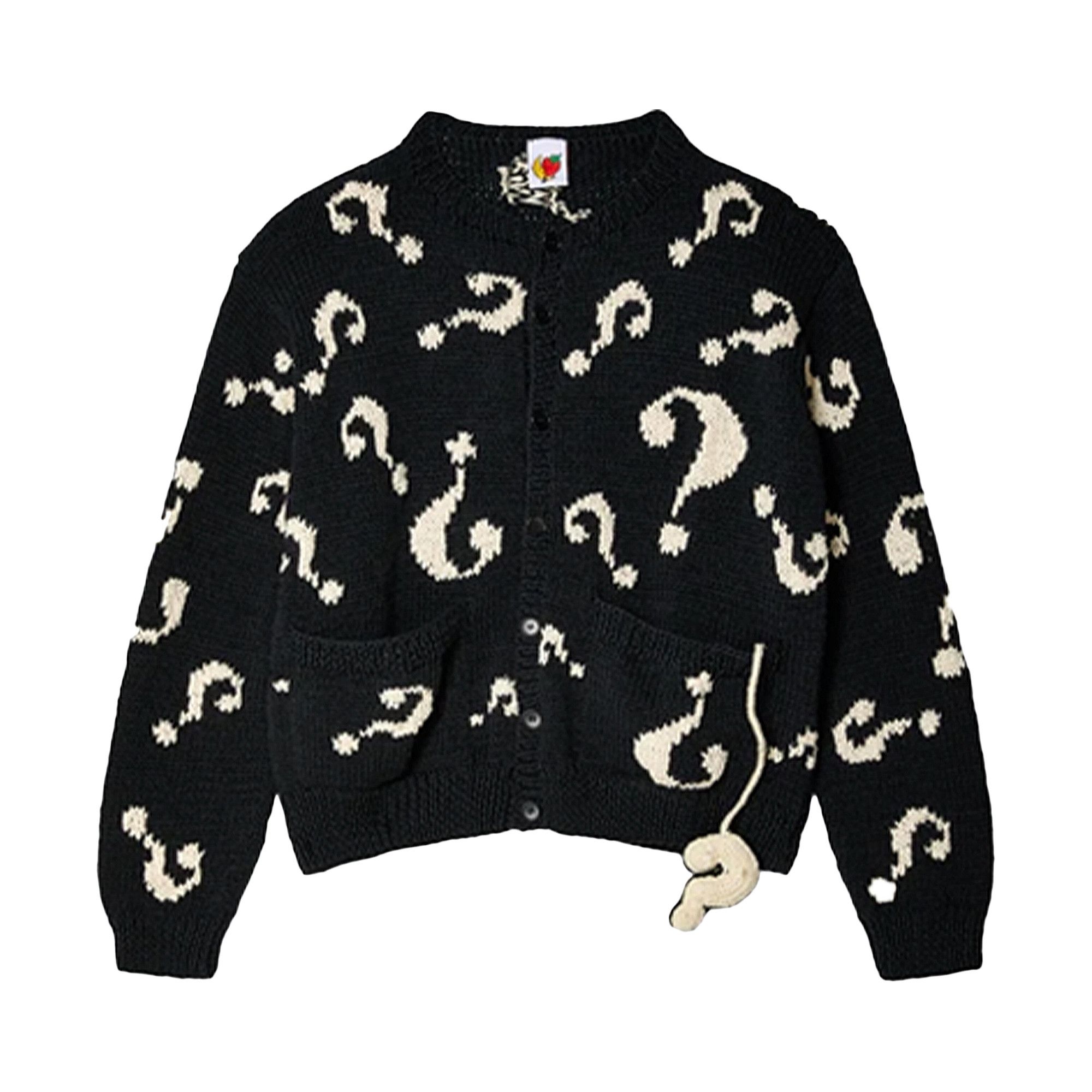 Buy Sky High Farm Workwear Question Mark Hand Knit Cardigan