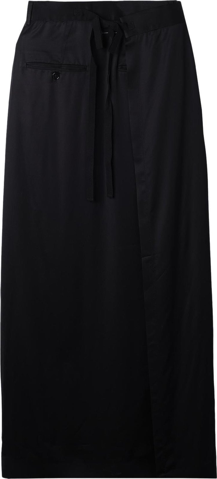 MM6 Maison Margiela Long Lining Skirt Black