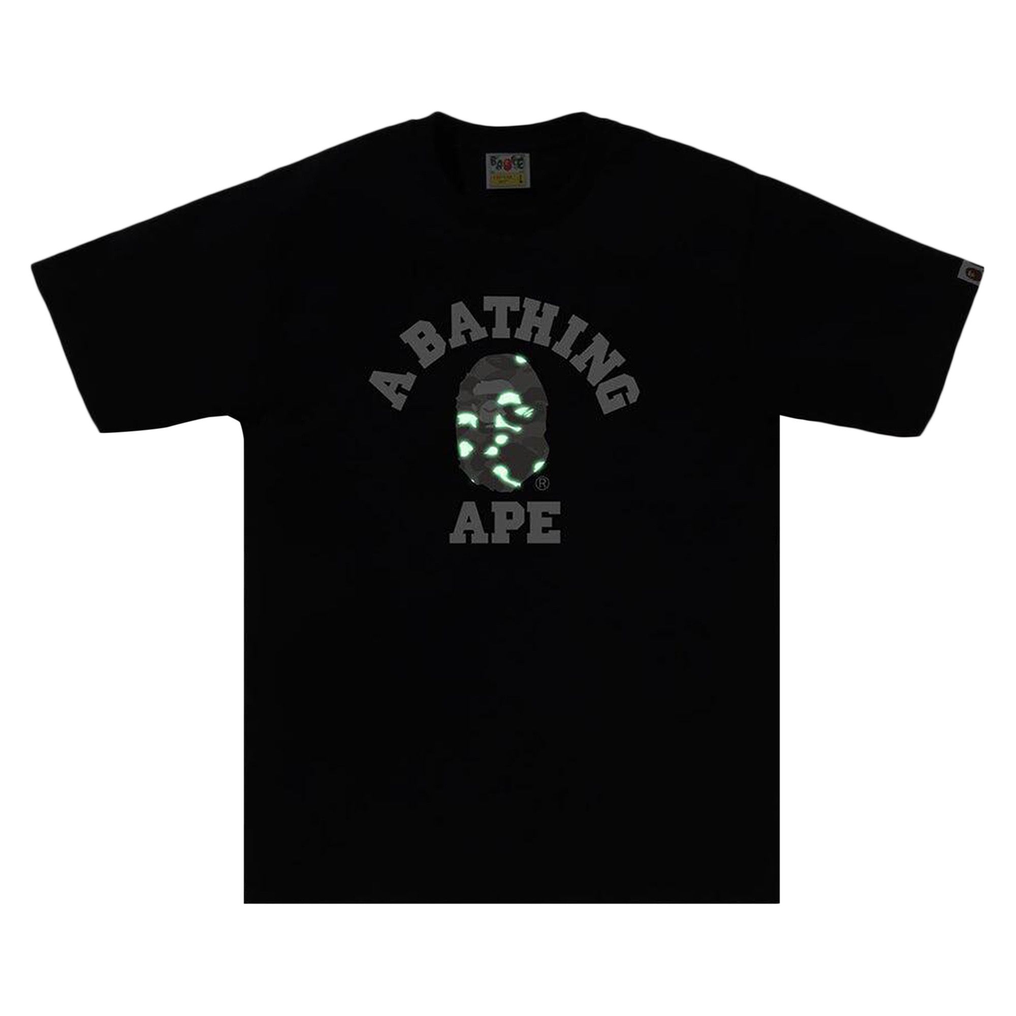 Buy BAPE City Camo College Tee 'Black/Grey' - 1K30 110 024