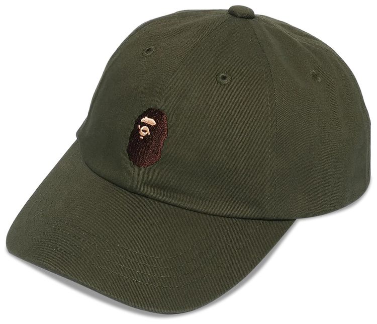 BAPE Ape Head Panel Cap Olive Drab