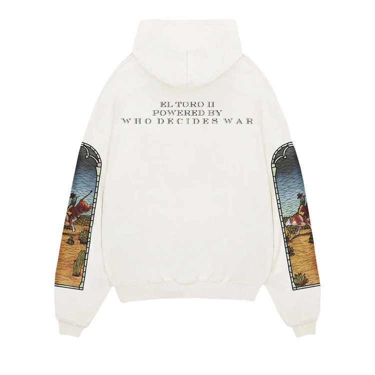 Who Decides War x EST Gee Stained Glass Hoodie White