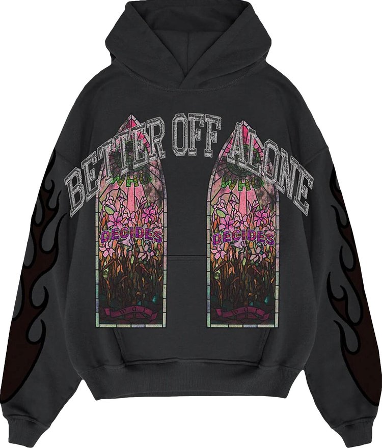 Who Decides War x A Boogie Wit Da Hoodie Better Off Alone Hoodie Black