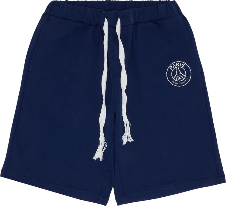 Paris Saint Germain x EDIFICE Japan Garment Dyed Shorts Blue