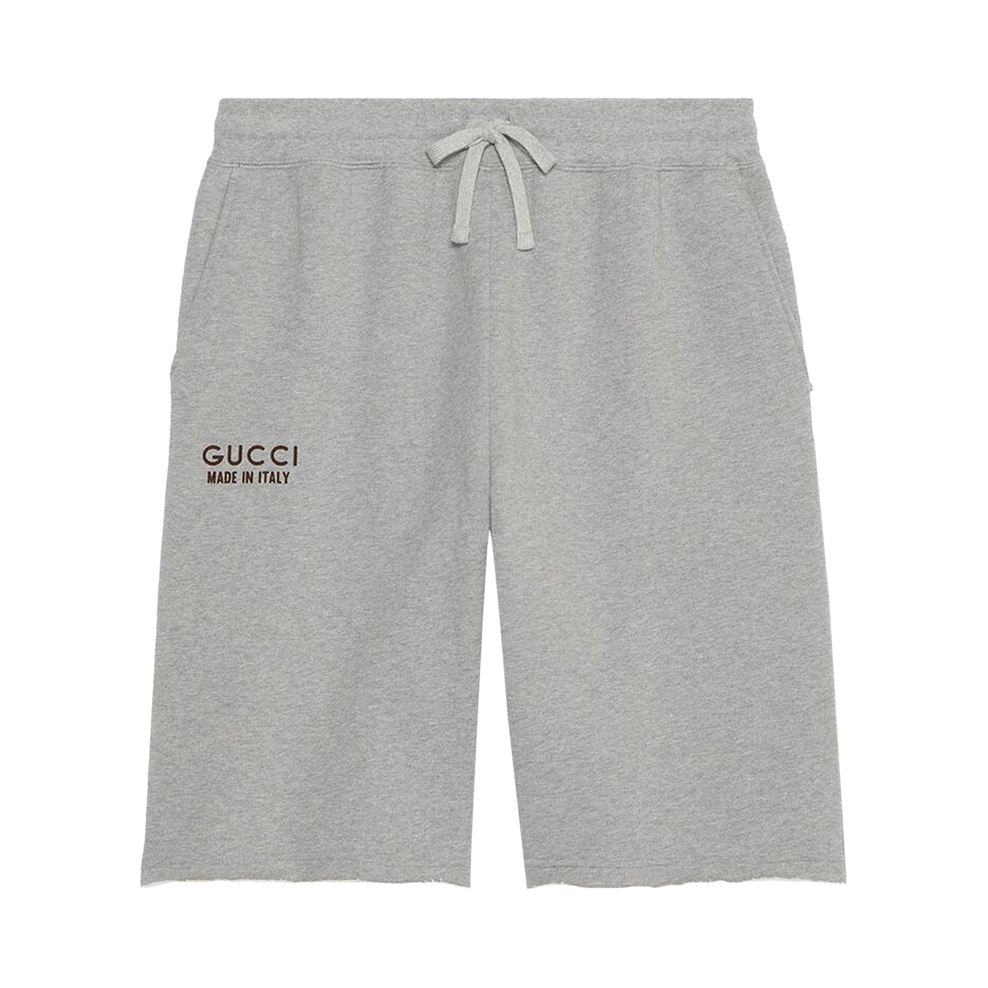 Size m Gucci Short With Print Grey Melange