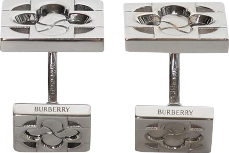 Burberry Monogram Cufflinks Silver