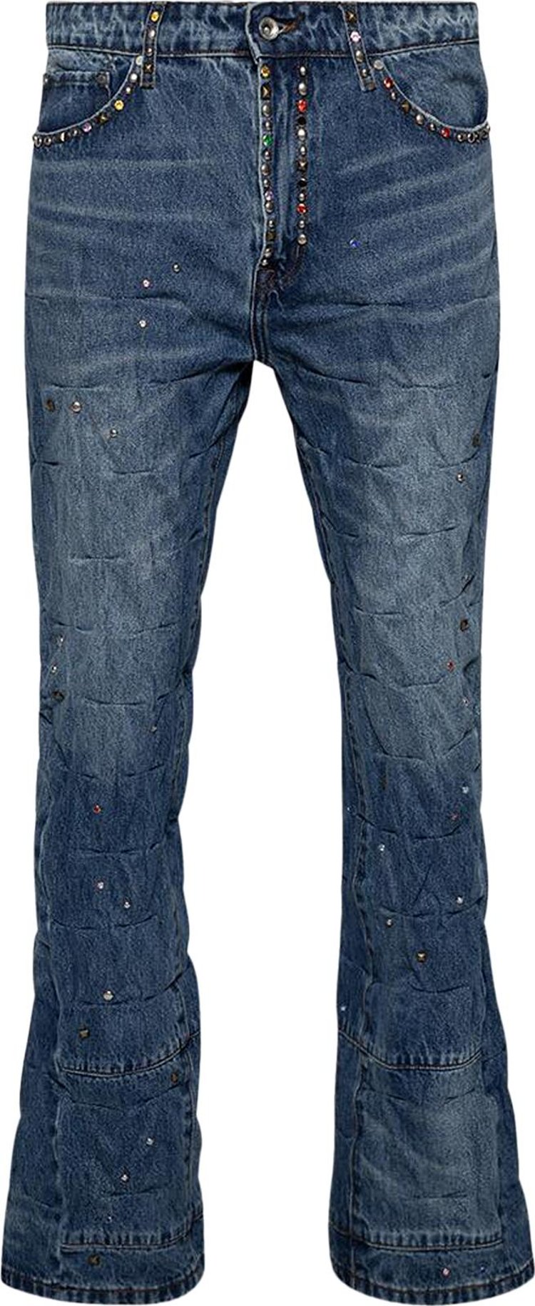 Who Decides War Multicolor Stud Cinched Denim Denim